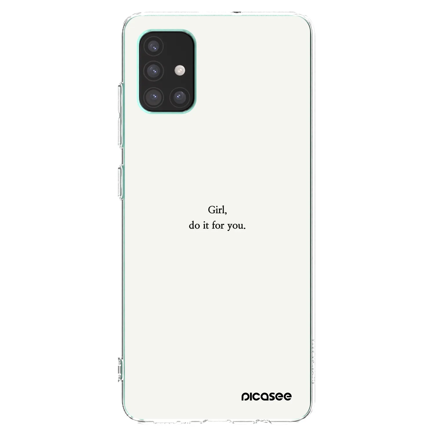 Picasee silikonowe przeźroczyste etui na Samsung Galaxy M51 M515F - Girl, do it for you