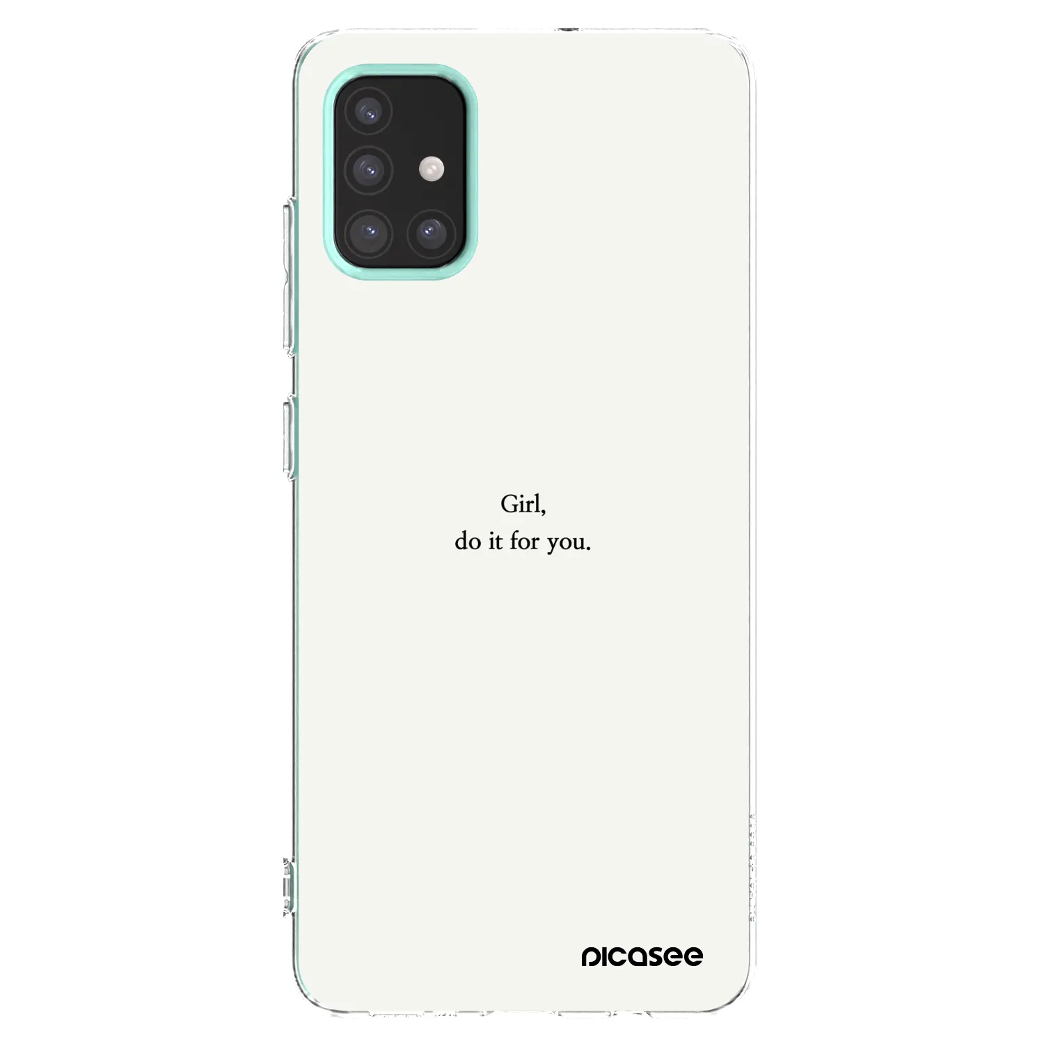 Picasee silikonowe przeźroczyste etui na Samsung Galaxy M31s - Girl, do it for you
