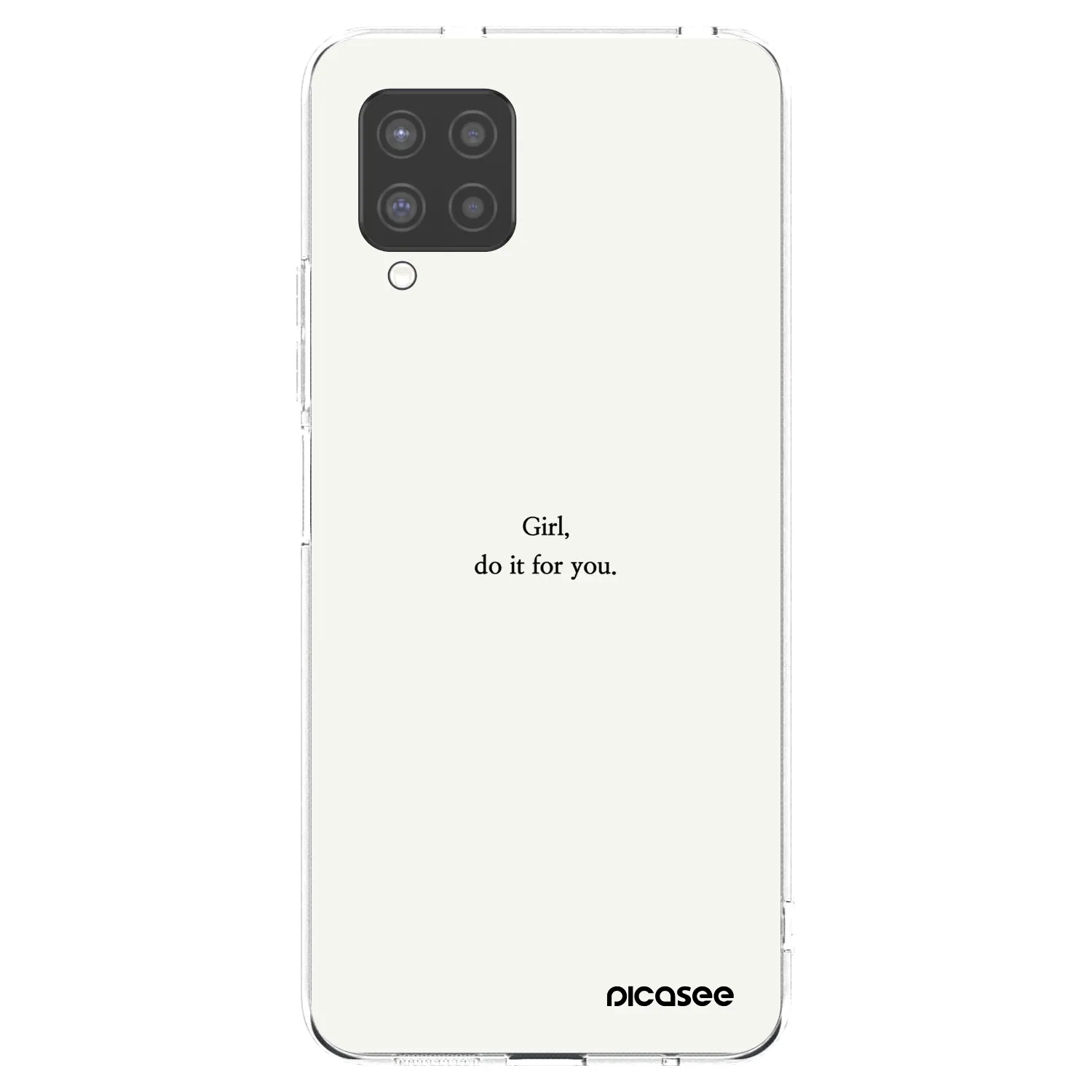 Picasee silikonowe przeźroczyste etui na Samsung Galaxy A42 A426B - Girl, do it for you