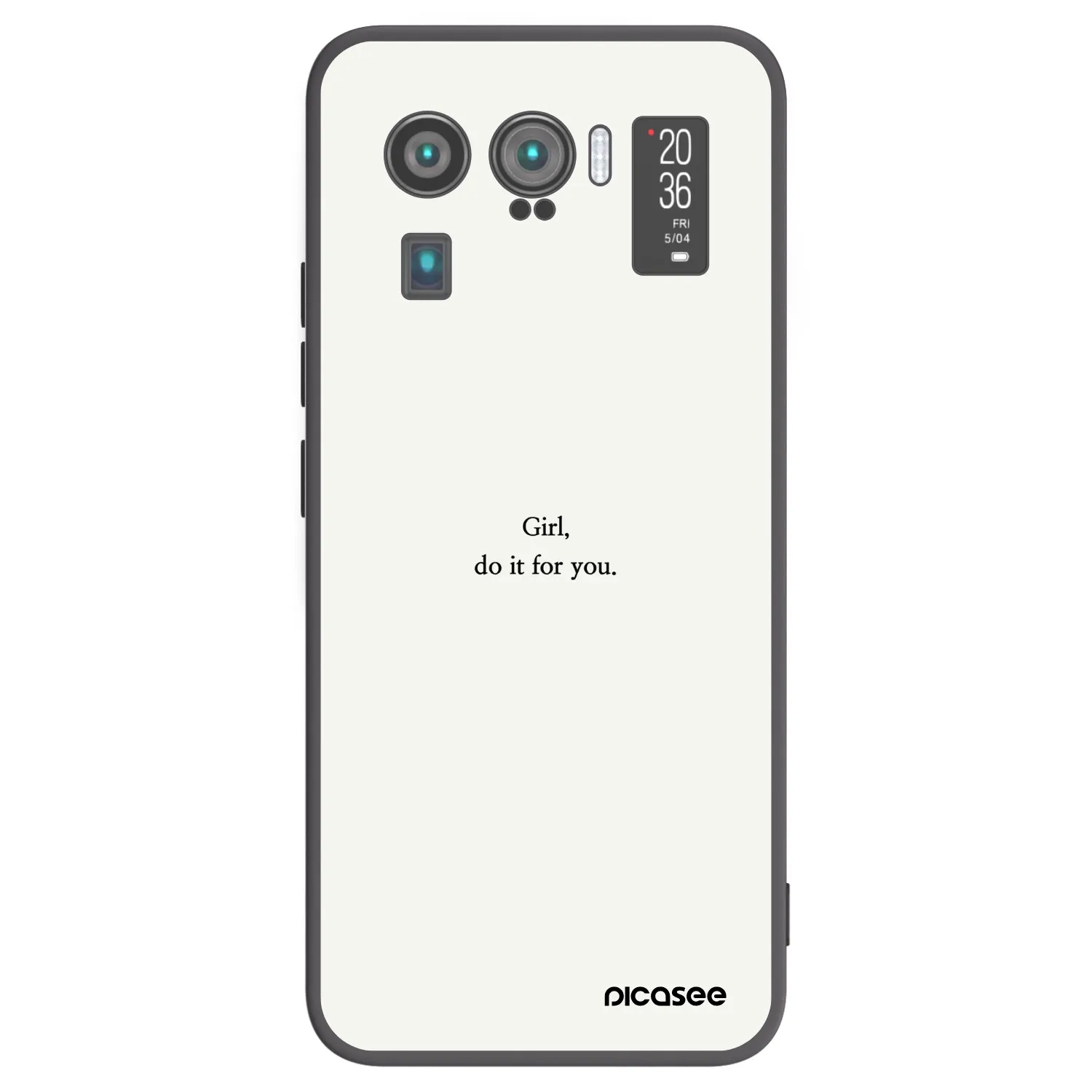 Picasee silikonowe czarne etui na Xiaomi Mi 11 Ultra - Girl, do it for you