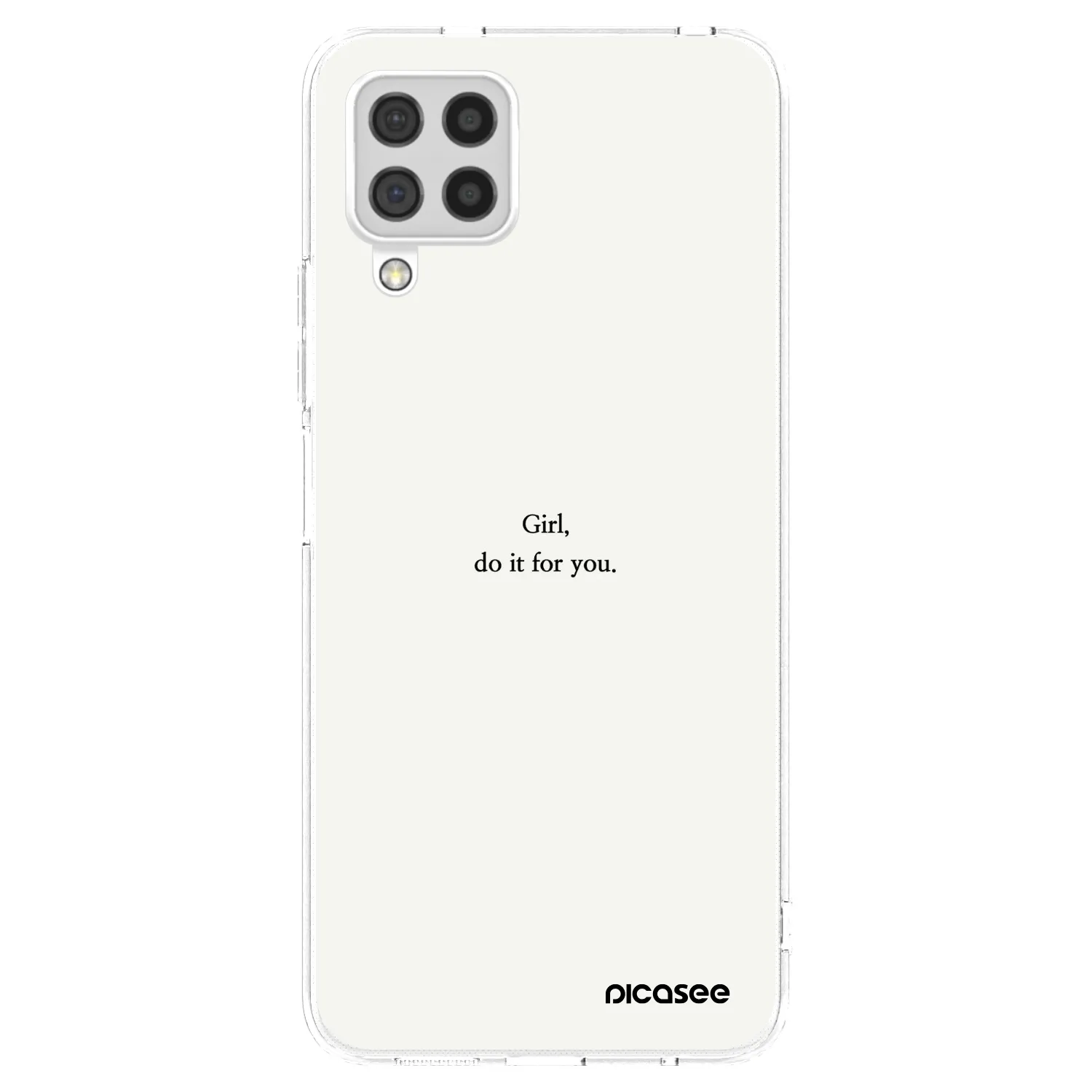 Picasee silikonowe przeźroczyste etui na Samsung Galaxy A22 A225F 4G - Girl, do it for you