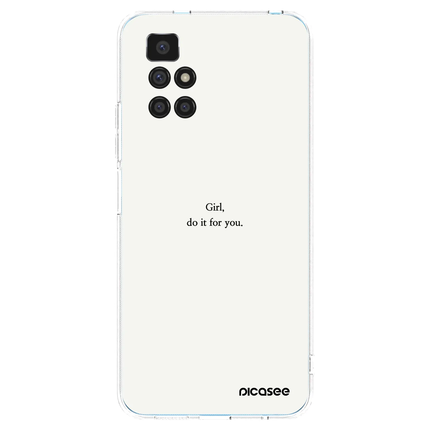 Picasee silikonowe przeźroczyste etui na Xiaomi Redmi 10 - Girl, do it for you