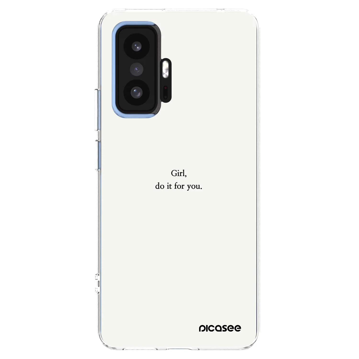 Picasee silikonowe przeźroczyste etui na Xiaomi 11T - Girl, do it for you