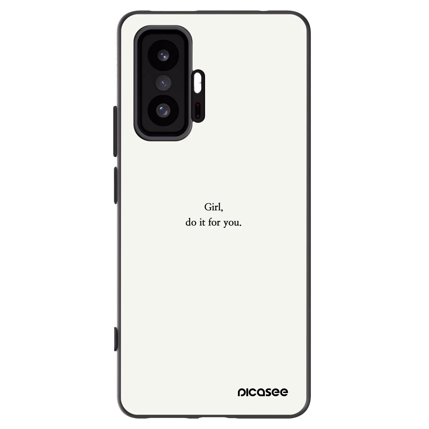 Picasee silikonowe czarne etui na Xiaomi 11T - Girl, do it for you