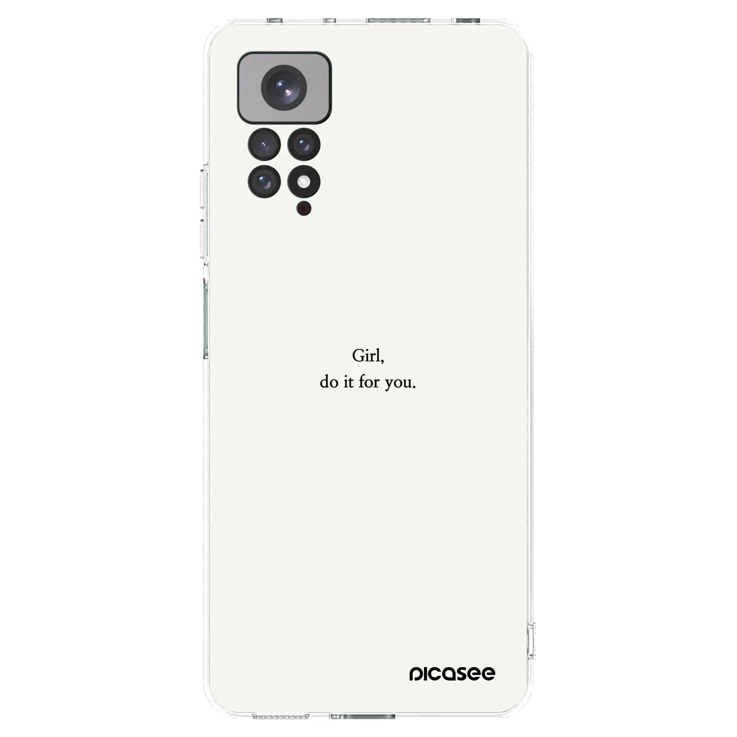 Picasee silikonowe przeźroczyste etui na Xiaomi Redmi Note 11S 4G - Girl, do it for you
