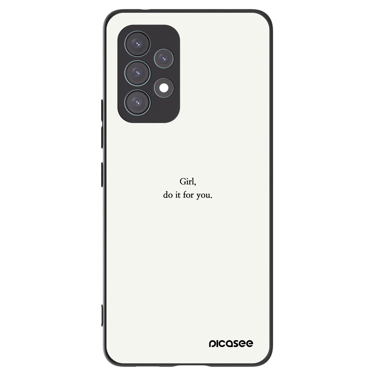 Picasee silikonowe czarne etui na Samsung Galaxy A53 5G A536 - Girl, do it for you