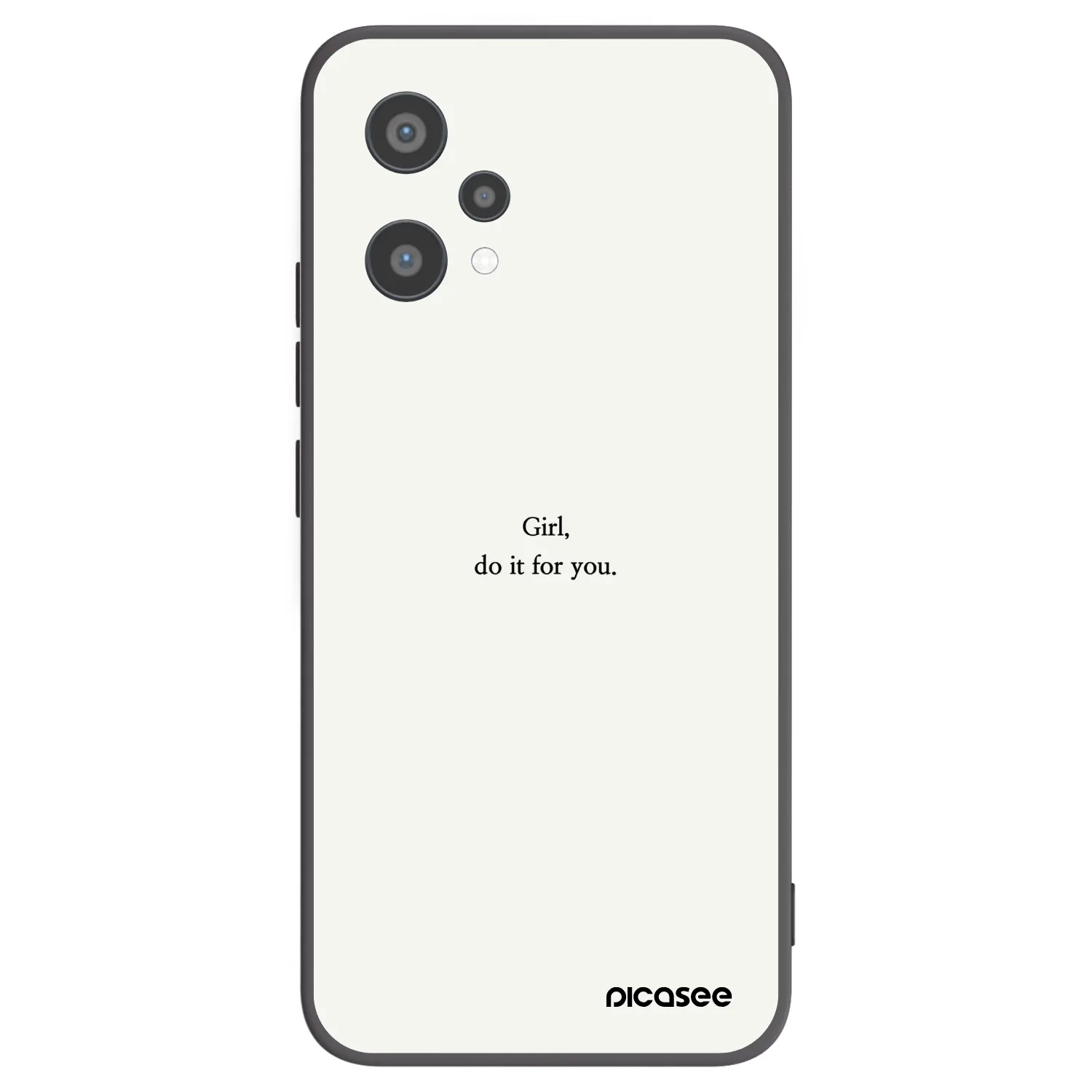 Picasee silikonowe czarne etui na Realme 9 Pro 5G - Girl, do it for you