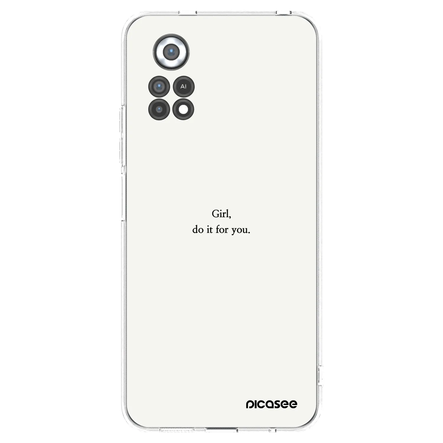Picasee silikonowe przeźroczyste etui na Xiaomi Poco X4 Pro 5G - Girl, do it for you
