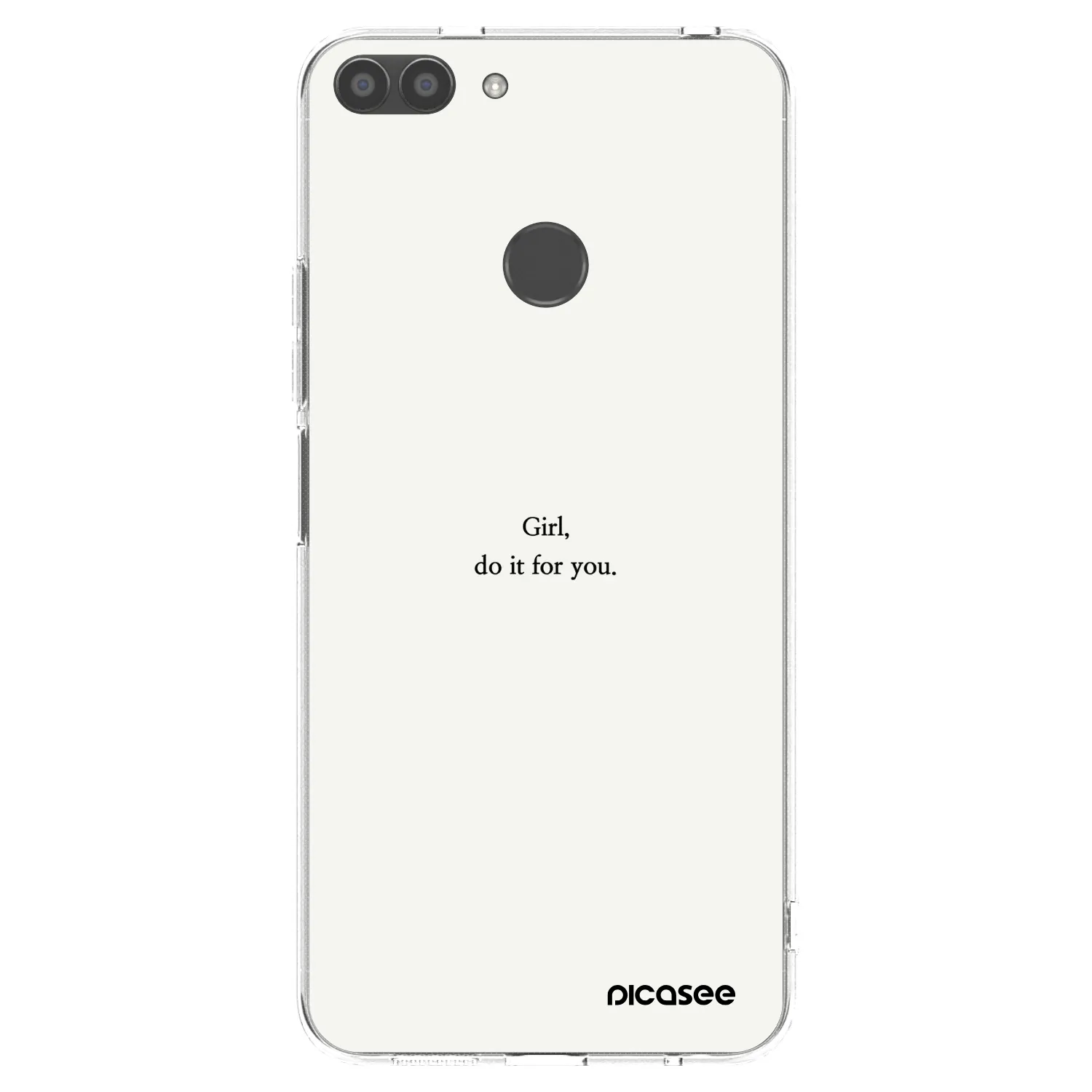Picasee silikonowe przeźroczyste etui na Huawei P Smart - Girl, do it for you