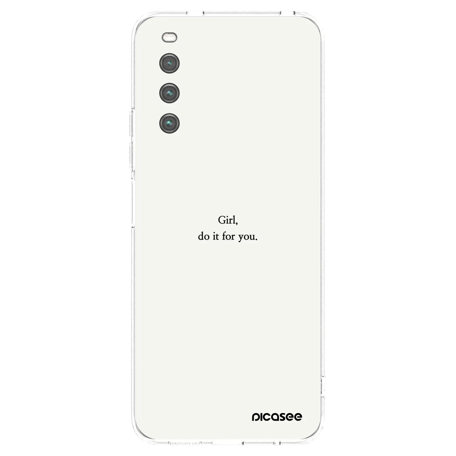 Picasee silikonowe przeźroczyste etui na Sony Xperia 10 IV 5G - Girl, do it for you