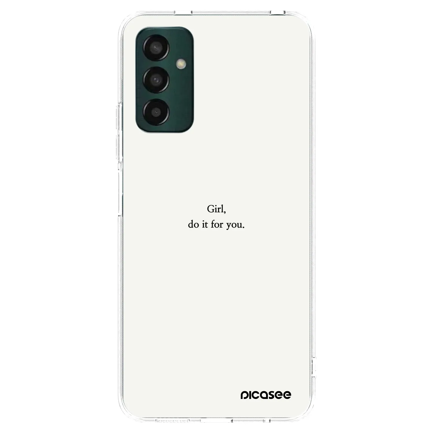 Picasee silikonowe przeźroczyste etui na Samsung Galaxy M23 5G - Girl, do it for you
