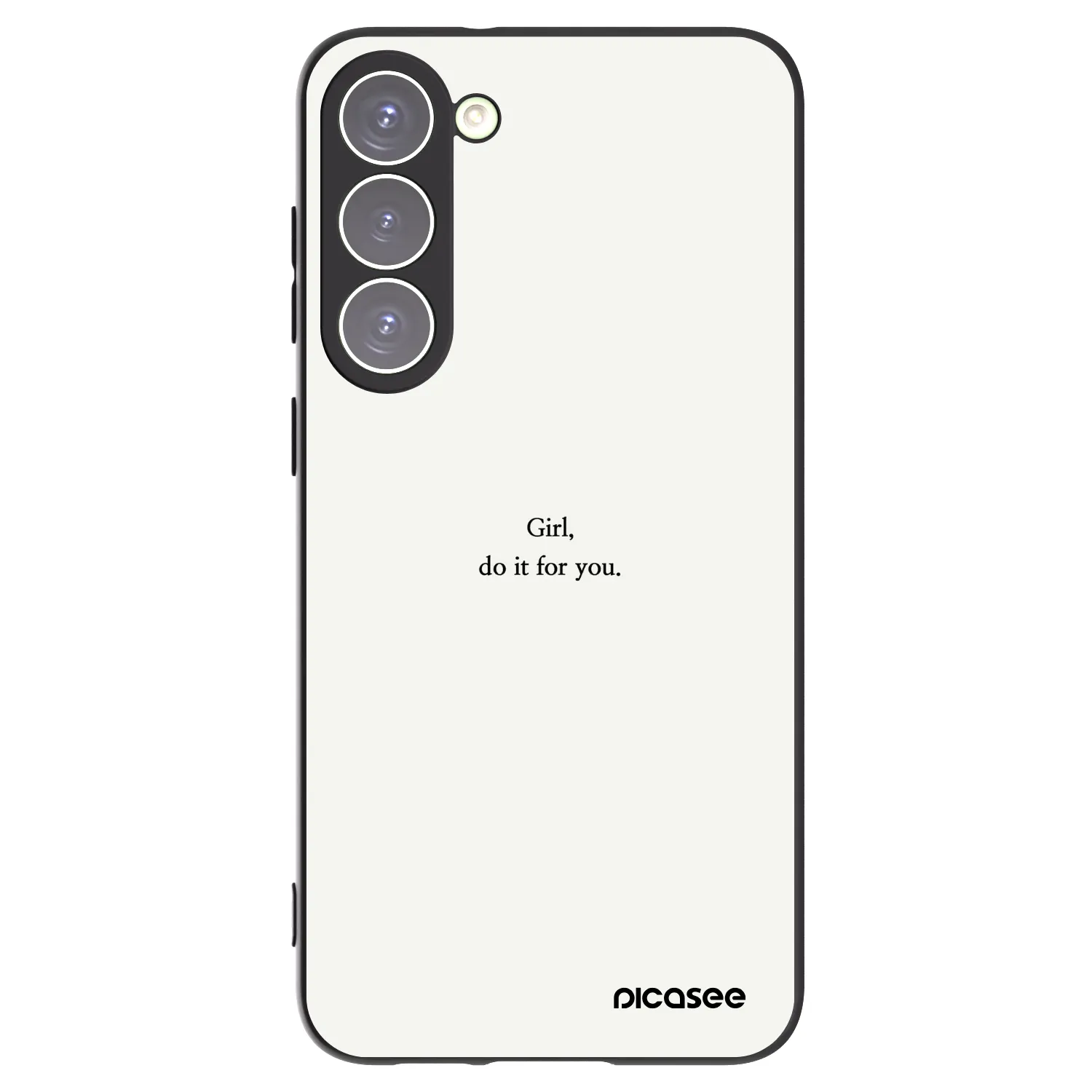 Picasee silikonowe czarne etui na Samsung Galaxy S23+ 5G - Girl, do it for you