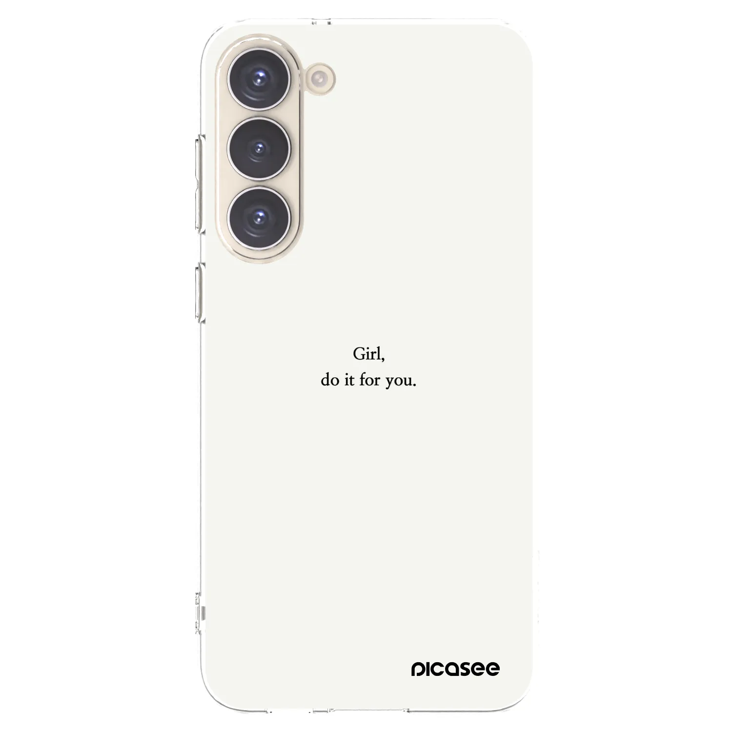Picasee silikonowe przeźroczyste etui na Samsung Galaxy S23+ 5G - Girl, do it for you