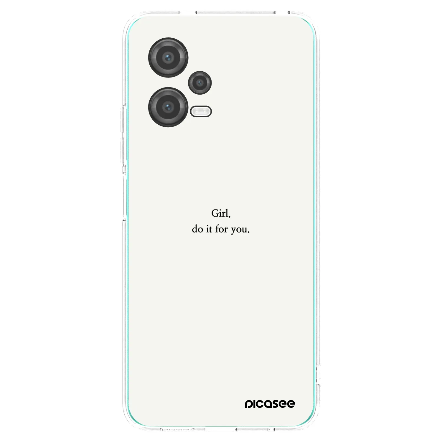 Picasee silikonowe przeźroczyste etui na Xiaomi Poco X5 - Girl, do it for you