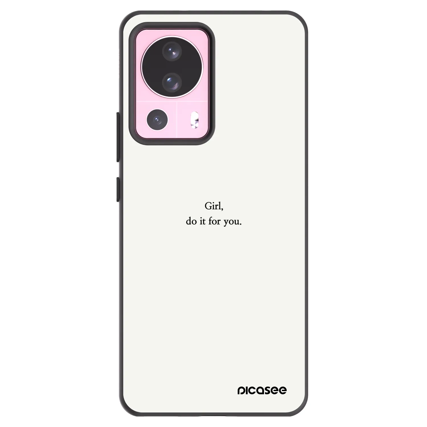 Picasee silikonowe czarne etui na Xiaomi 13 Lite - Girl, do it for you