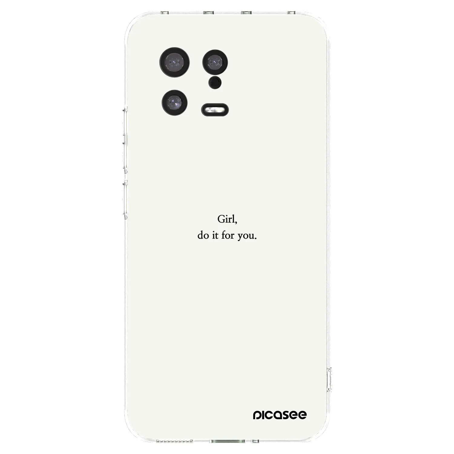 Picasee silikonowe przeźroczyste etui na Xiaomi 13 - Girl, do it for you