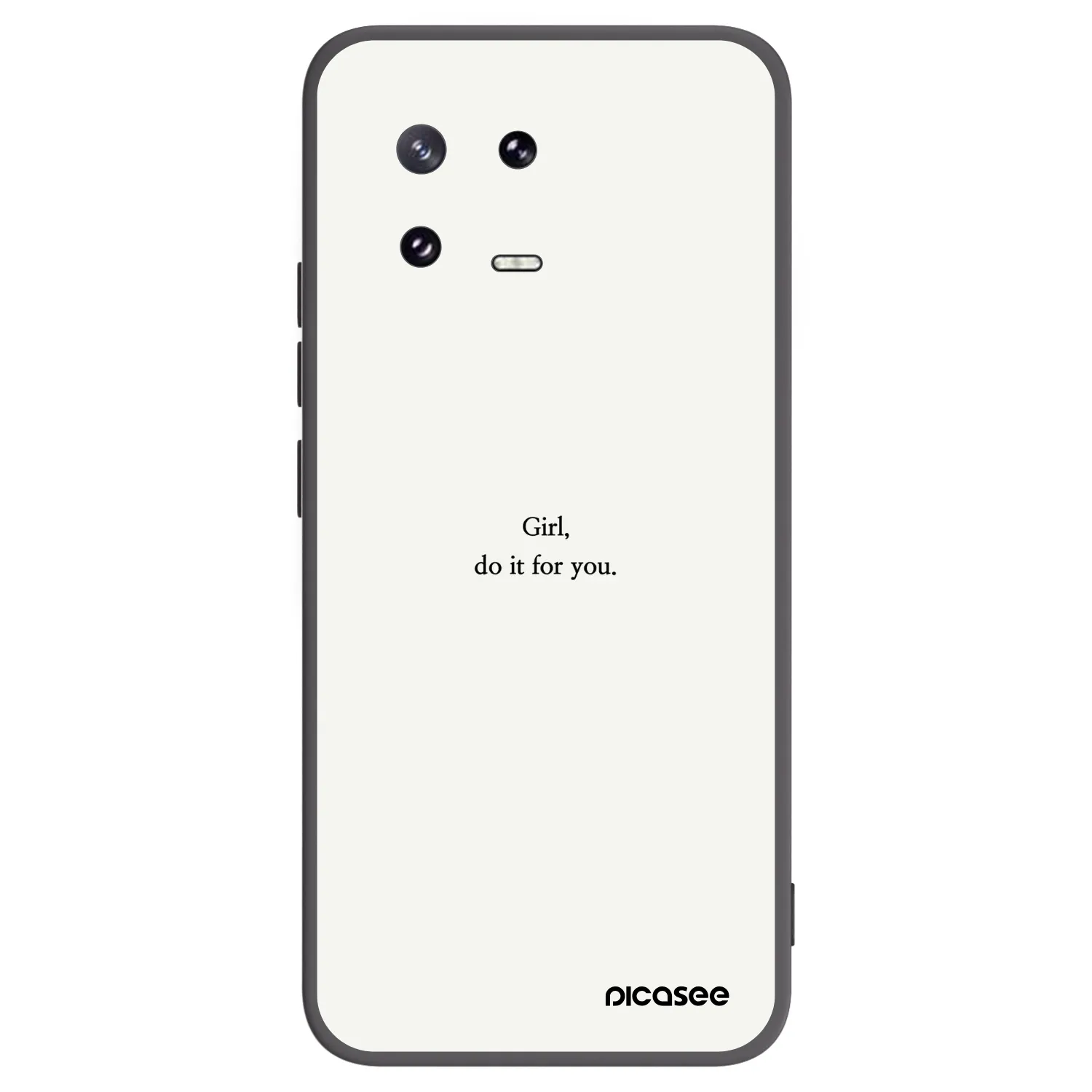 Picasee silikonowe czarne etui na Xiaomi 13 Pro - Girl, do it for you