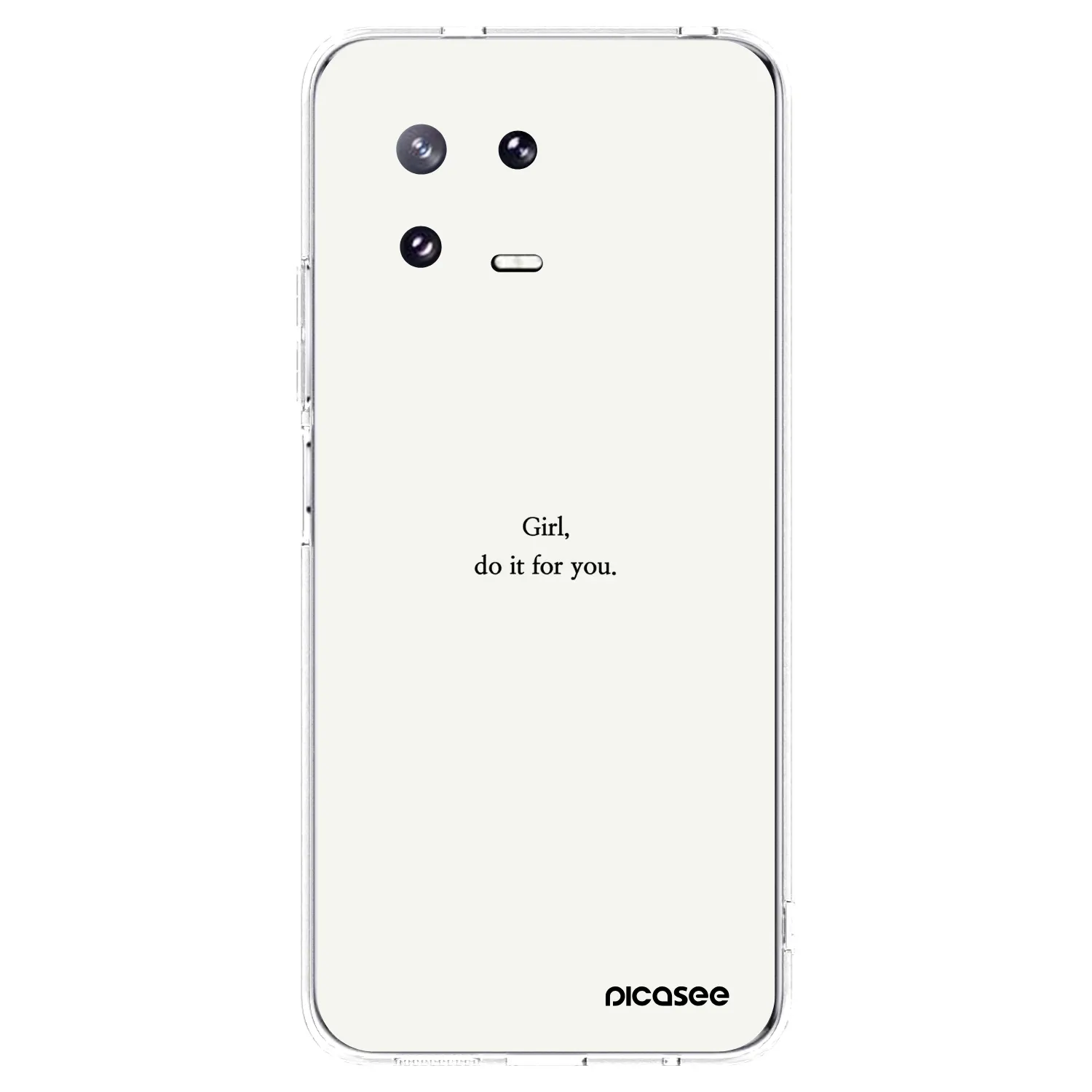 Picasee silikonowe przeźroczyste etui na Xiaomi 13 Pro - Girl, do it for you