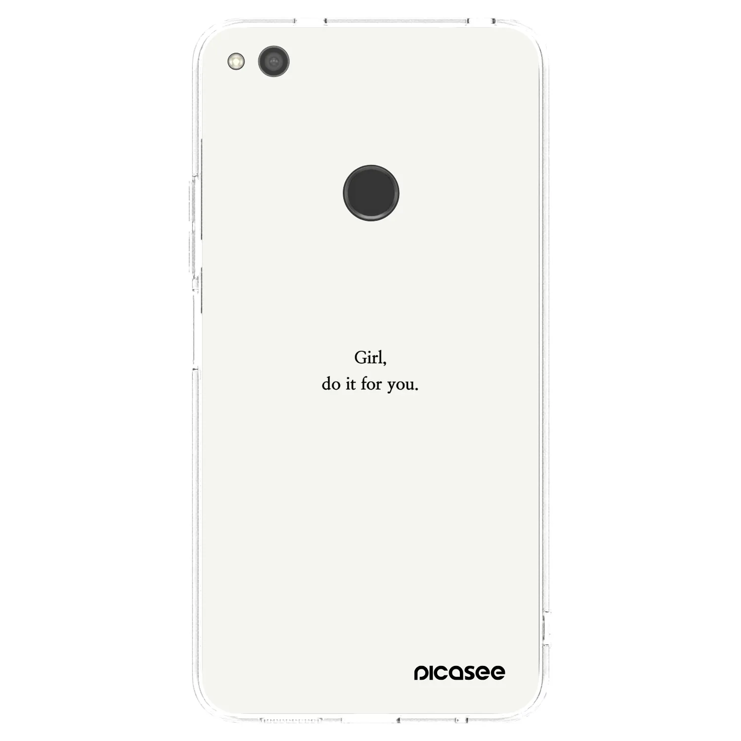 Picasee silikonowe przeźroczyste etui na Huawei P9 Lite 2017 - Girl, do it for you