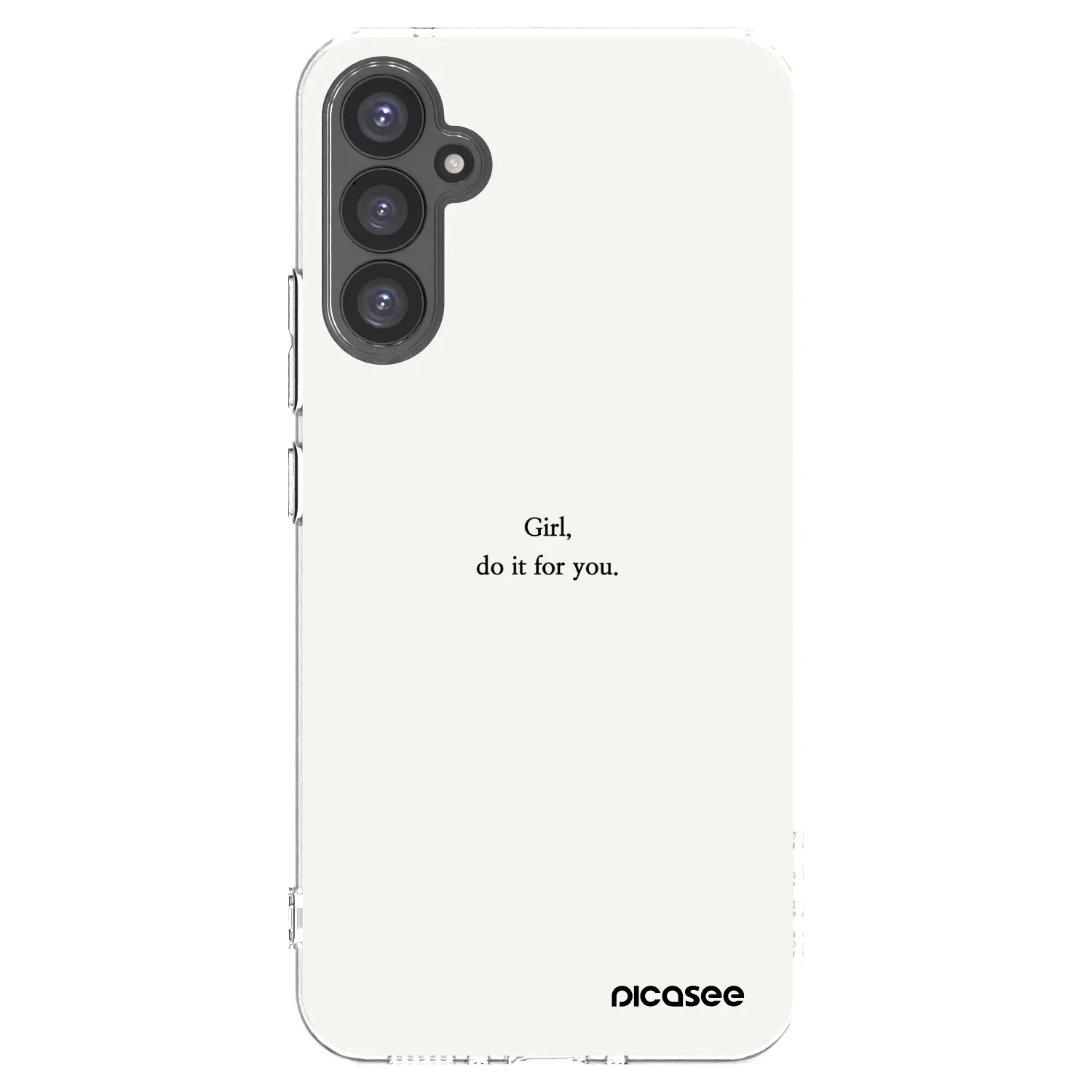 Picasee silikonowe przeźroczyste etui na Samsung Galaxy A34 5G A346B - Girl, do it for you