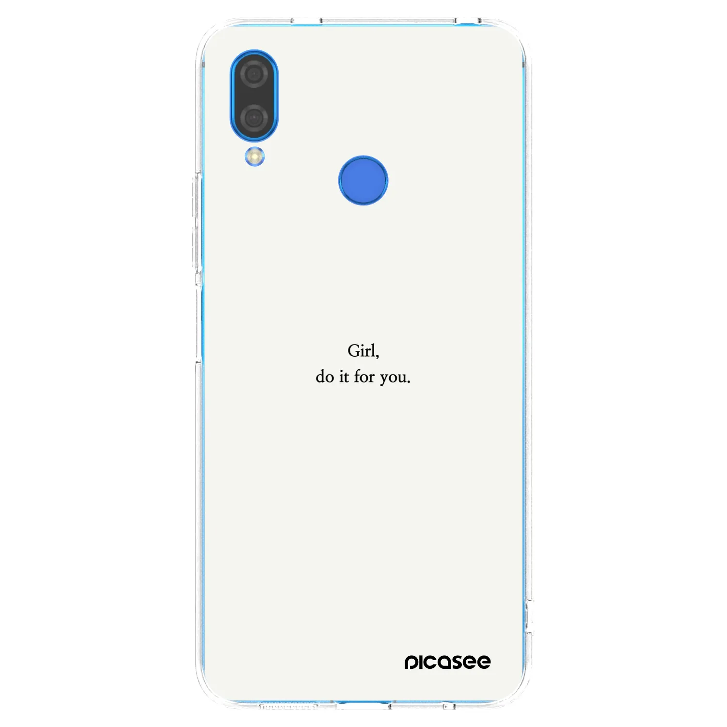 Picasee silikonowe przeźroczyste etui na Huawei Nova 3 - Girl, do it for you