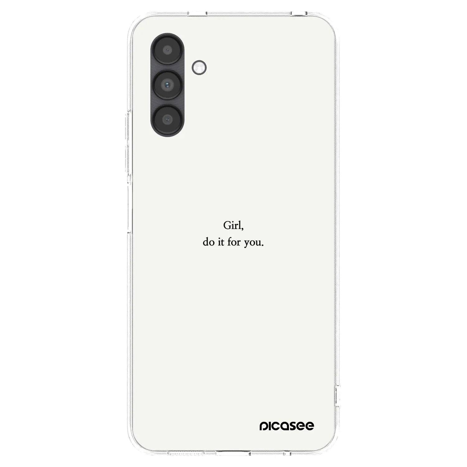 Picasee silikonowe przeźroczyste etui na Samsung Galaxy A04s A047F - Girl, do it for you