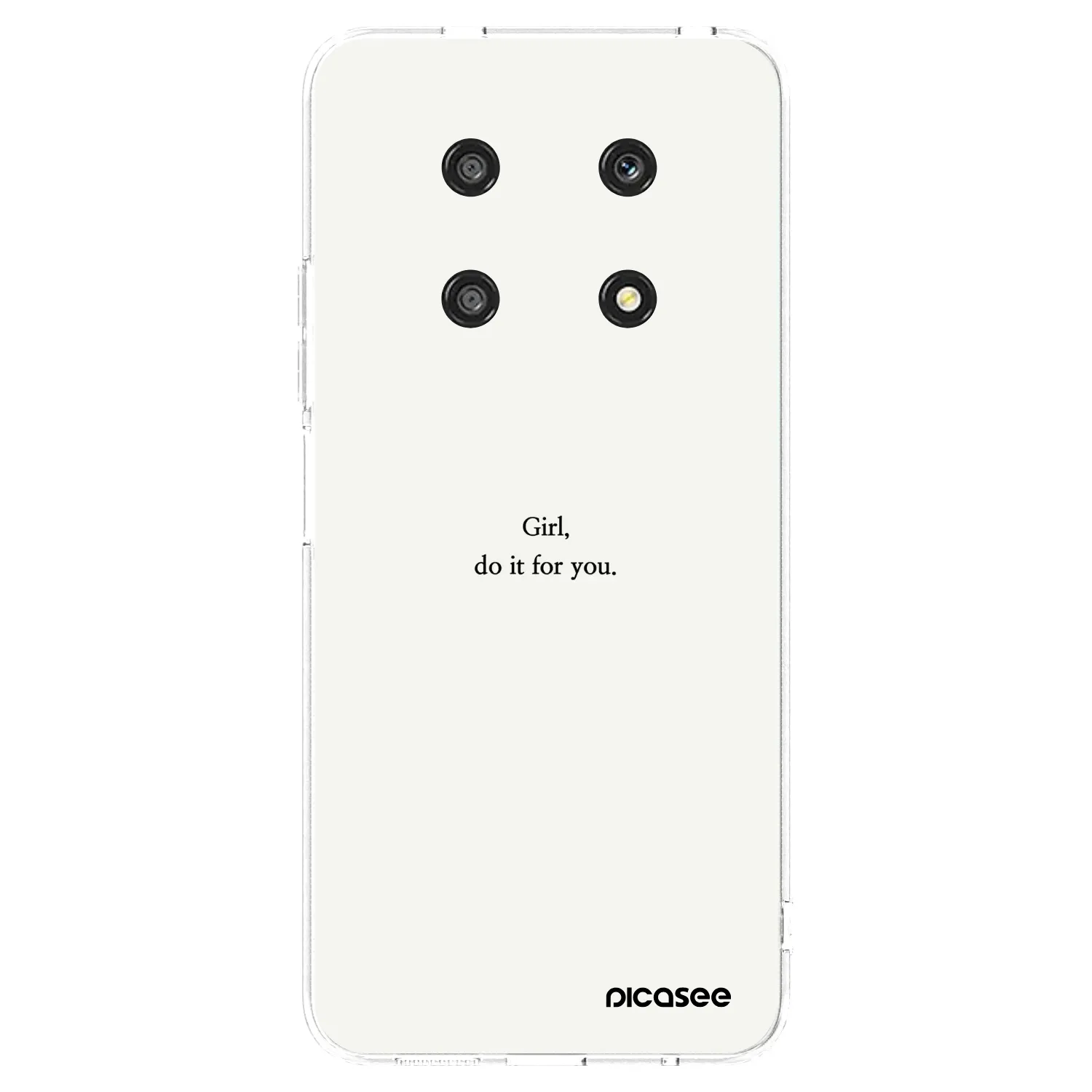 Picasee silikonowe przeźroczyste etui na Honor Magic4 Lite 5G - Girl, do it for you