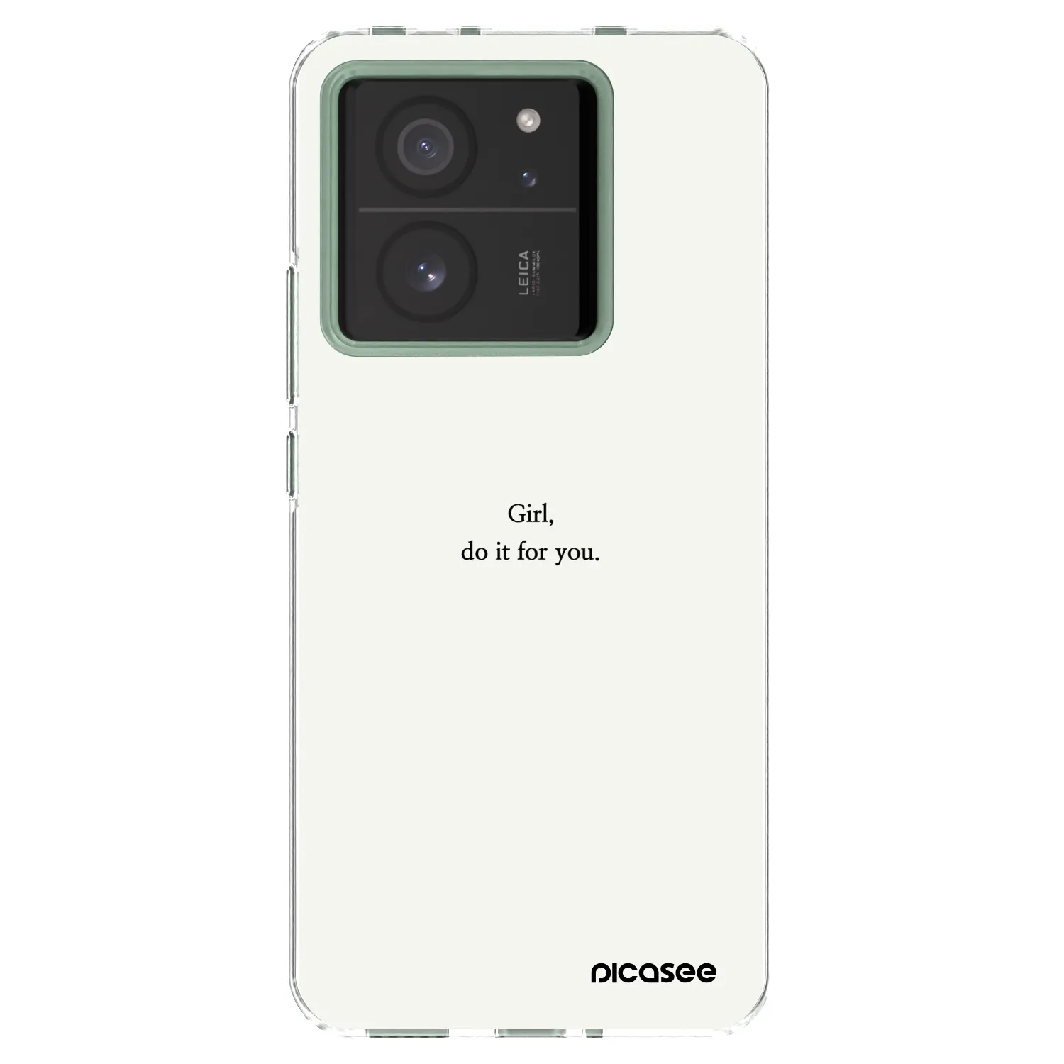 Picasee silikonowe przeźroczyste etui na Xiaomi 13T Pro - Girl, do it for you