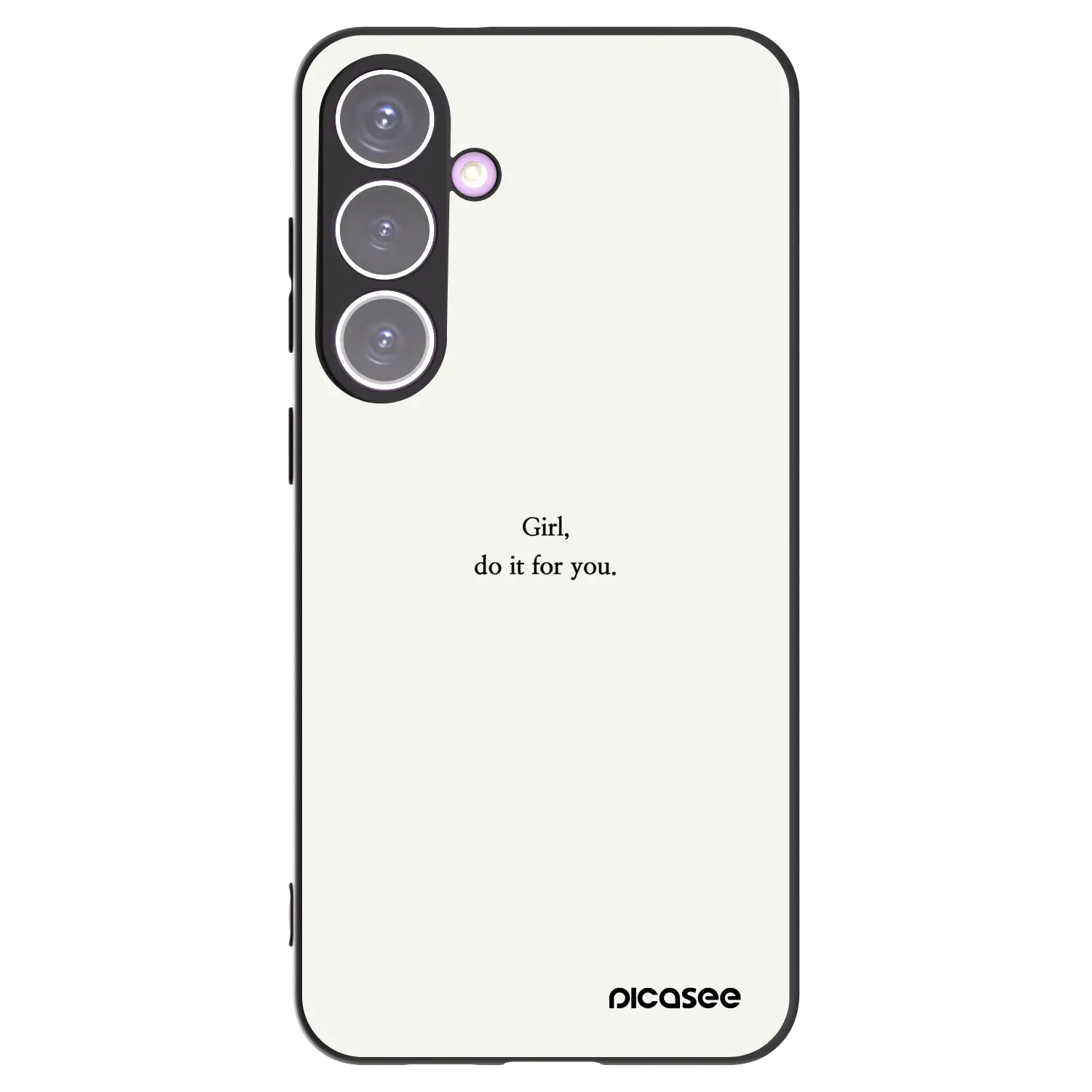 Picasee silikonowe czarne etui na Samsung Galaxy S24+ S926B 5G - Girl, do it for you