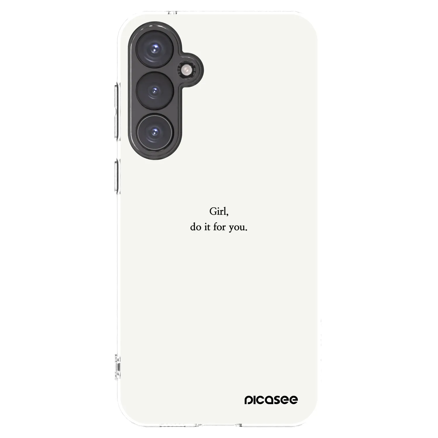 Picasee silikonowe przeźroczyste etui na Samsung Galaxy S23 FE S711B - Girl, do it for you