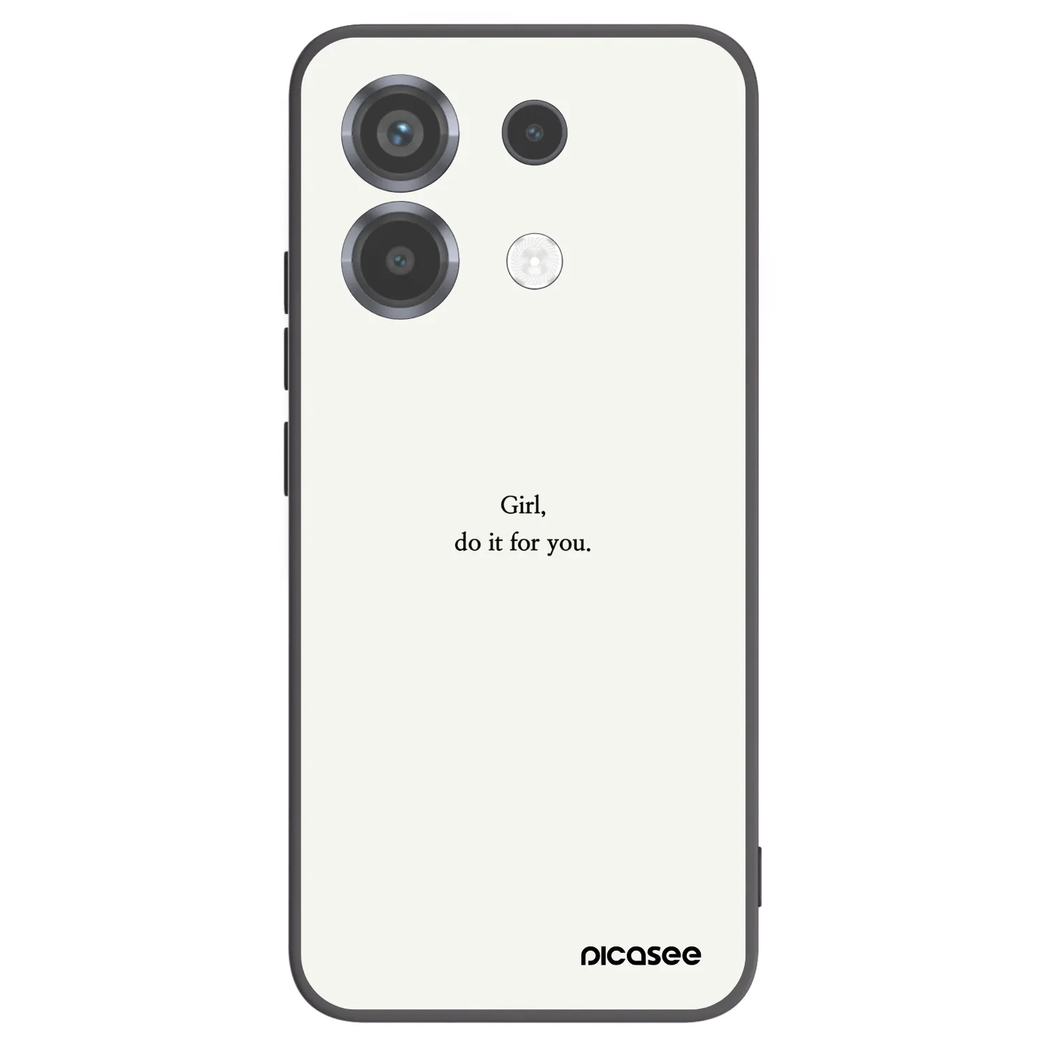 Picasee silikonowe czarne etui na Xiaomi Poco X6 - Girl, do it for you