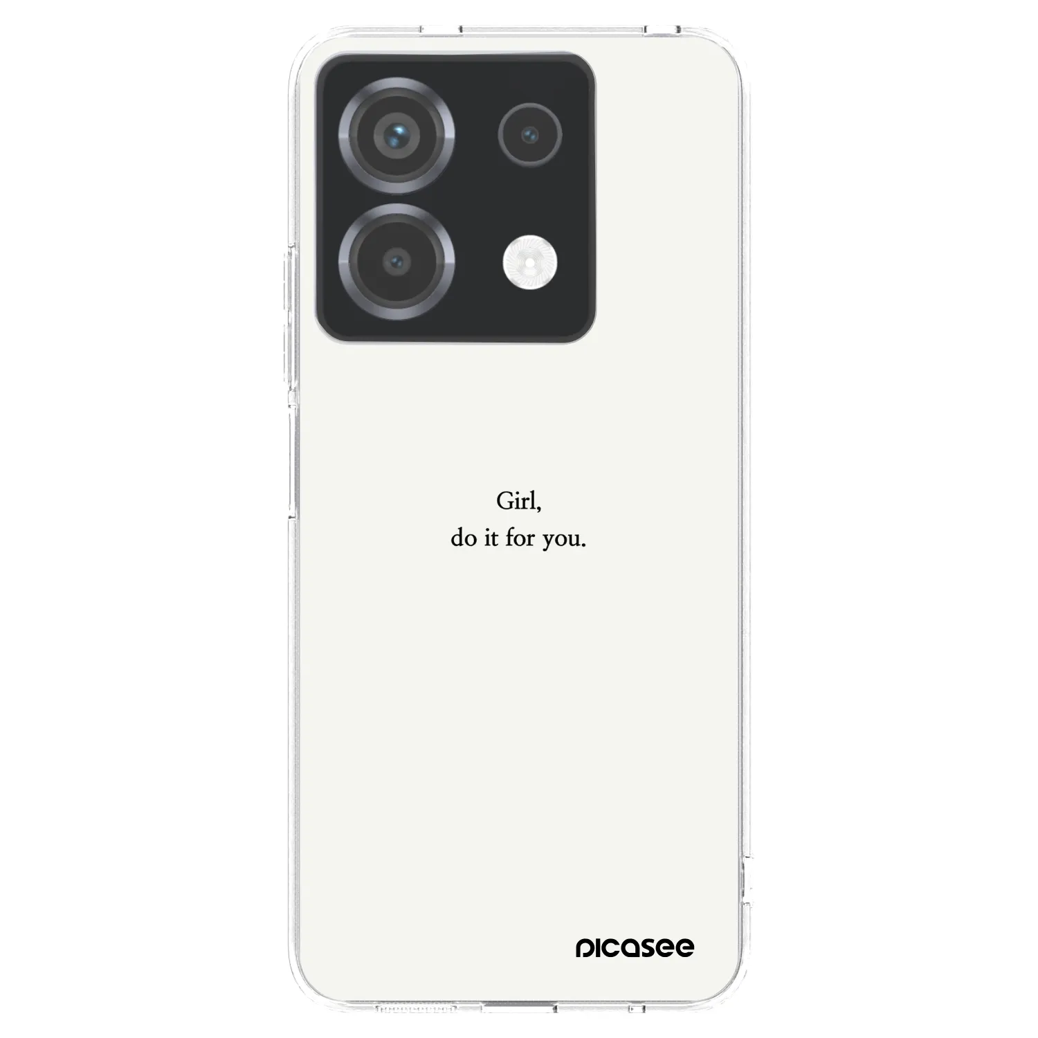 Picasee silikonowe przeźroczyste etui na Xiaomi Poco X6 - Girl, do it for you