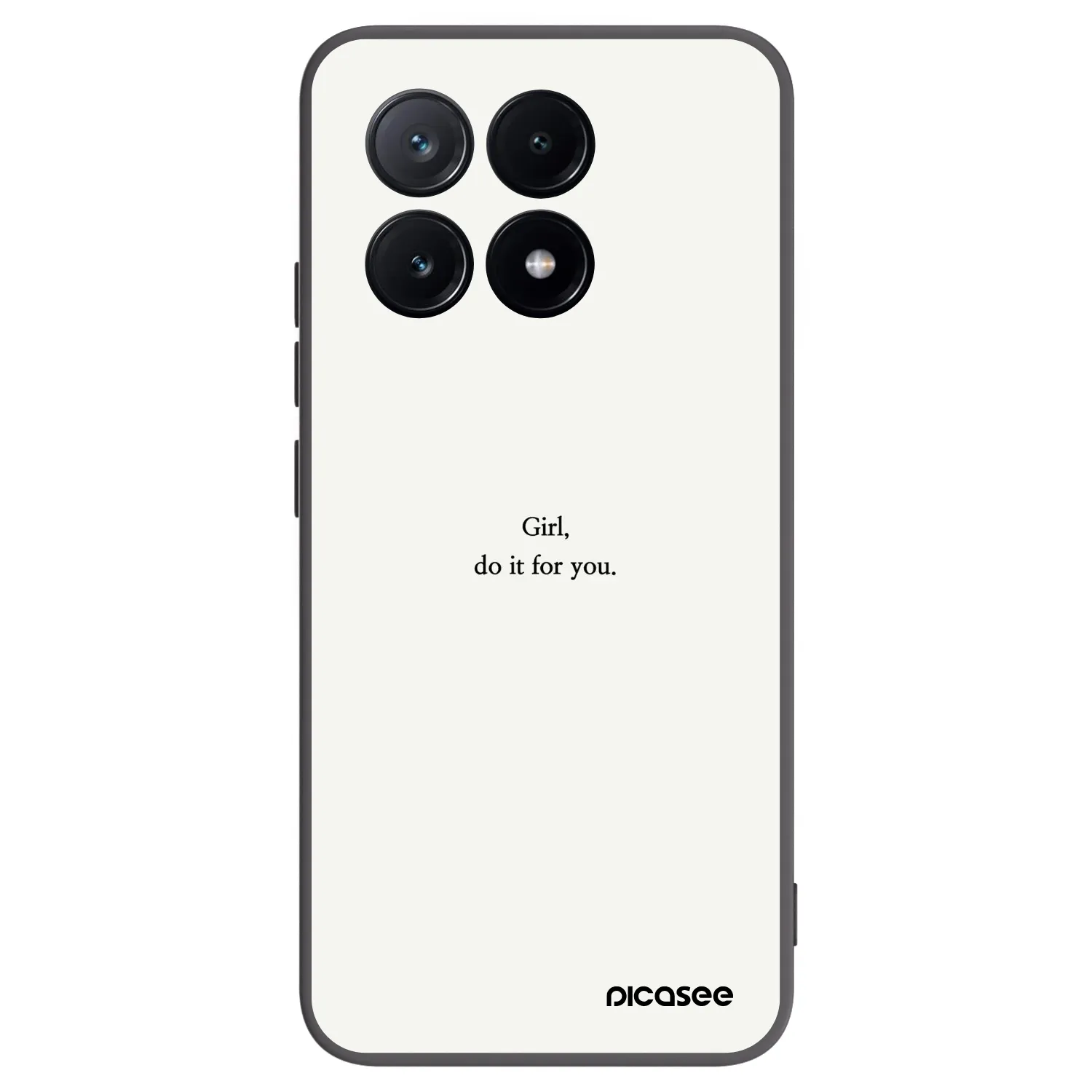 Picasee silikonowe czarne etui na Xiaomi Poco X6 Pro - Girl, do it for you