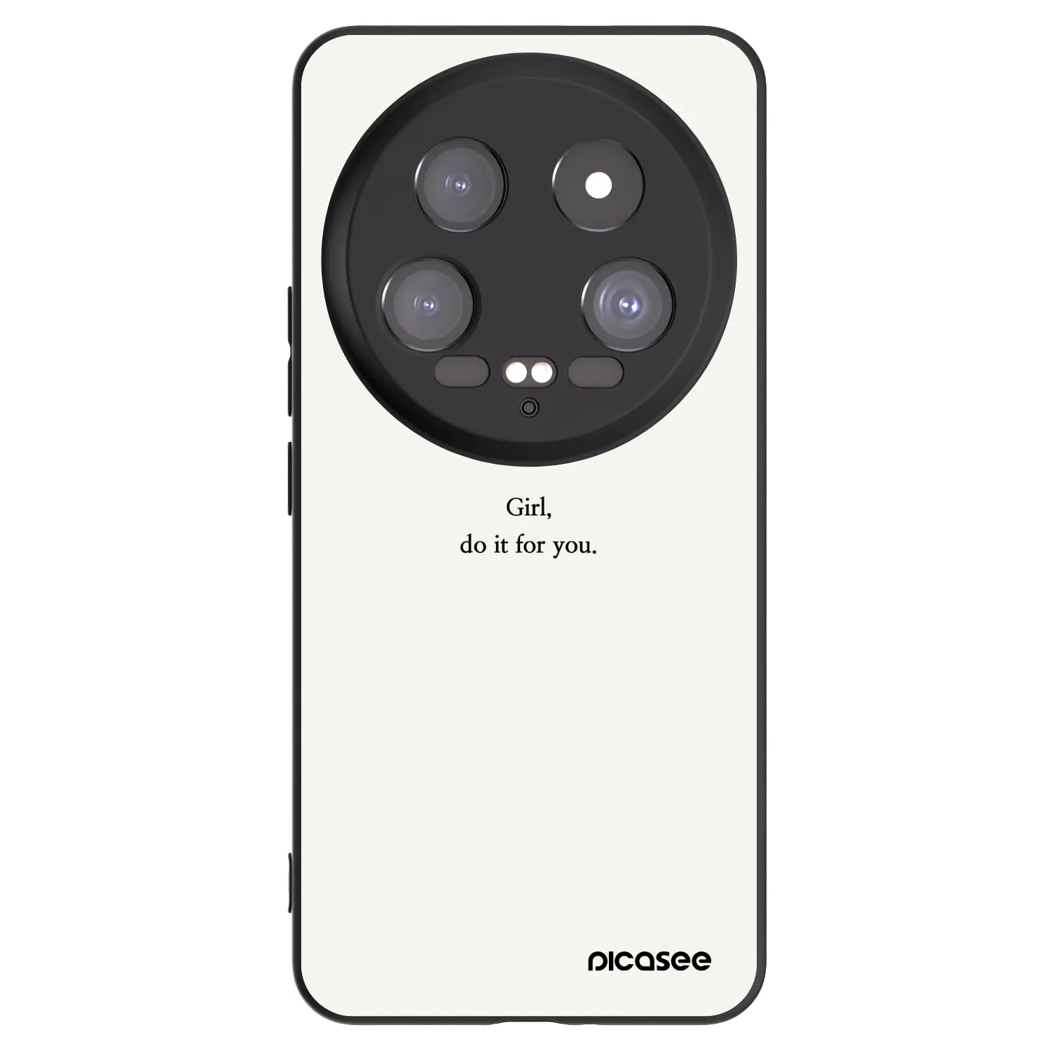 Picasee silikonowe czarne etui na Xiaomi 14 Ultra - Girl, do it for you