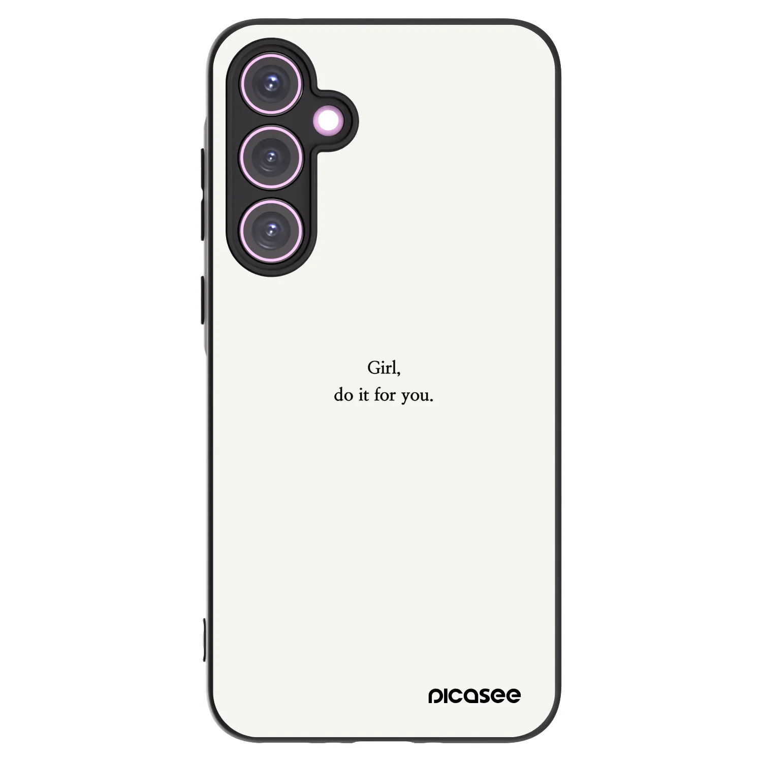 Picasee silikonowe czarne etui na Samsung Galaxy A35 5G A356B - Girl, do it for you