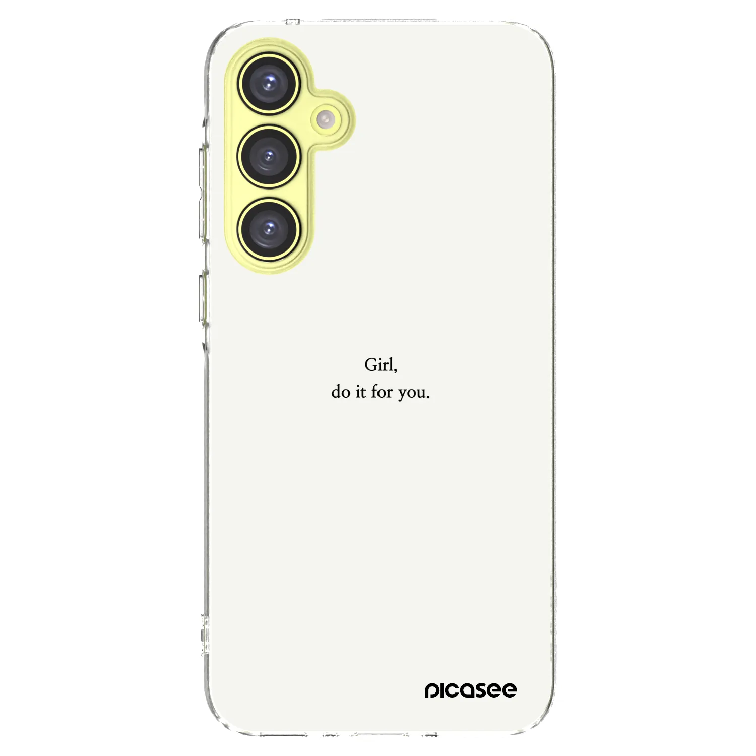 Picasee silikonowe przeźroczyste etui na Samsung Galaxy A35 5G A356B - Girl, do it for you