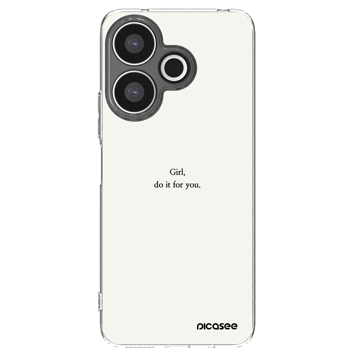Picasee silikonowe przeźroczyste etui na Xiaomi Redmi 13 4G - Girl, do it for you