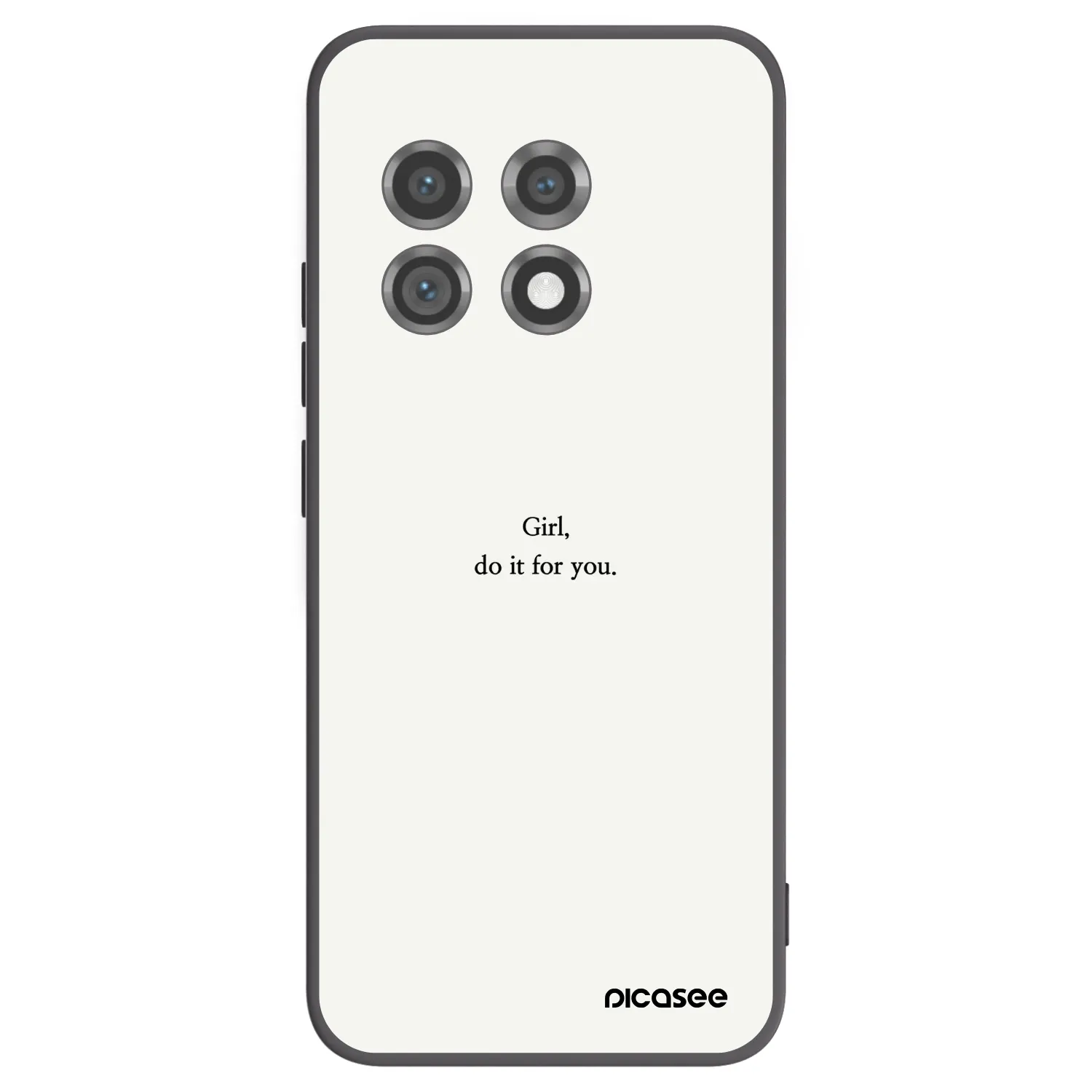 Picasee silikonowe czarne etui na OnePlus 11 5G - Girl, do it for you