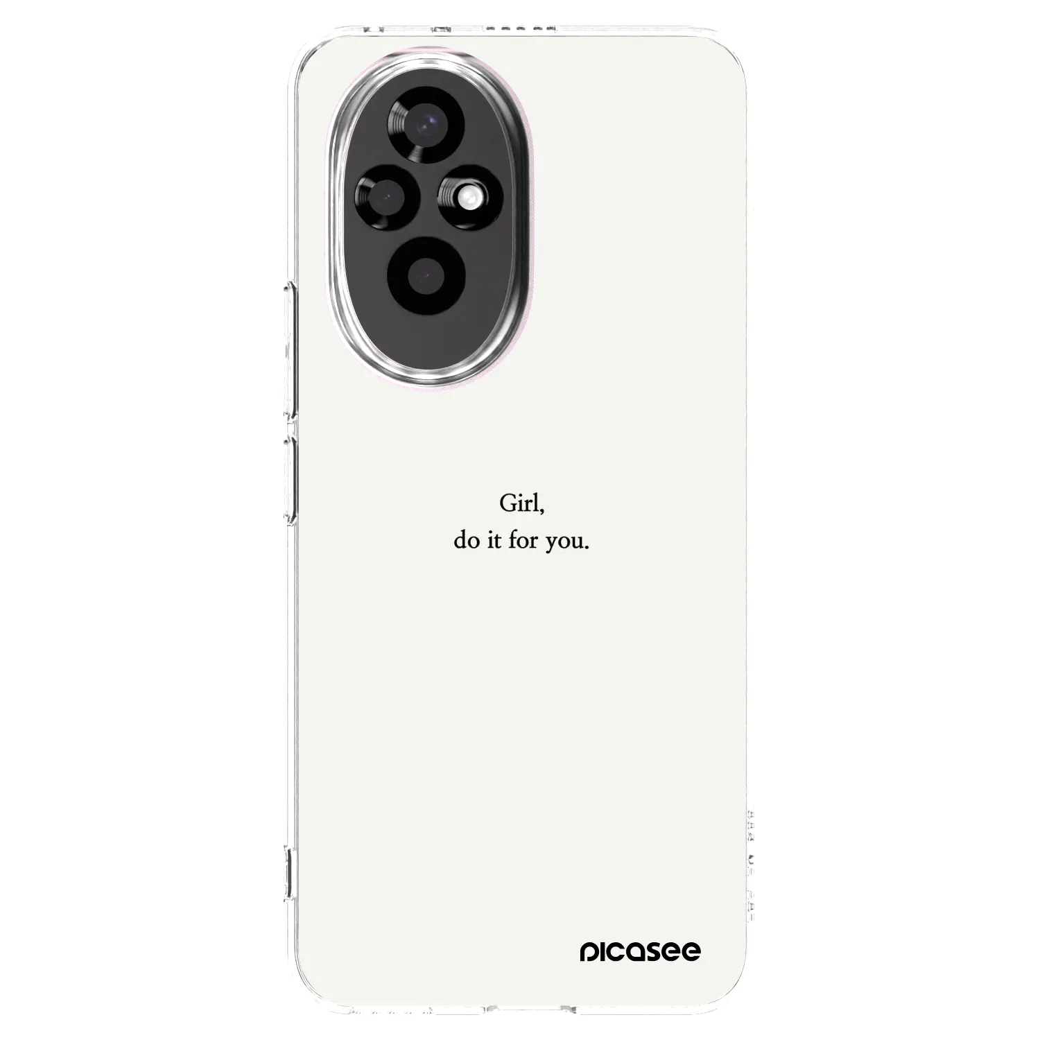 Picasee silikonowe przeźroczyste etui na Honor 200 Pro 5G - Girl, do it for you
