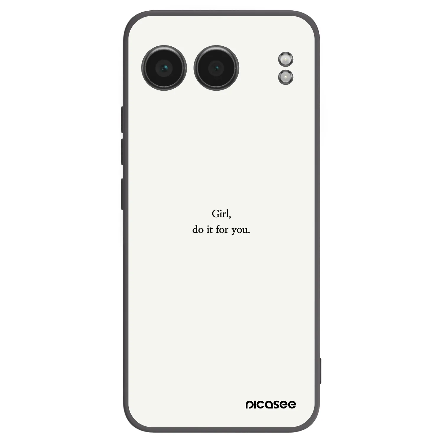 Picasee silikonowe czarne etui na OnePlus Nord 4 - Girl, do it for you