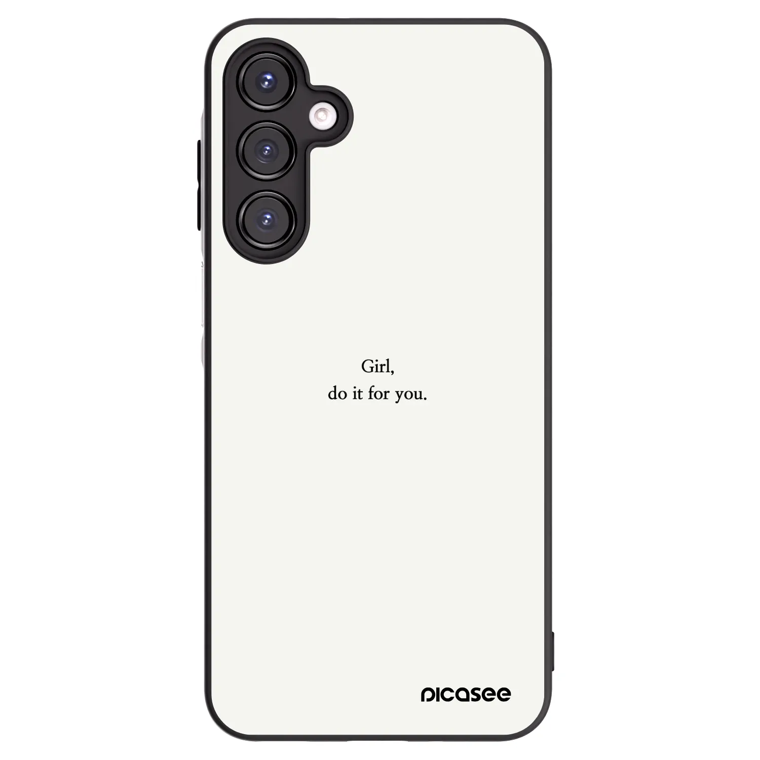 Picasee silikonowe czarne etui na Samsung Galaxy A16 5G - Girl, do it for you