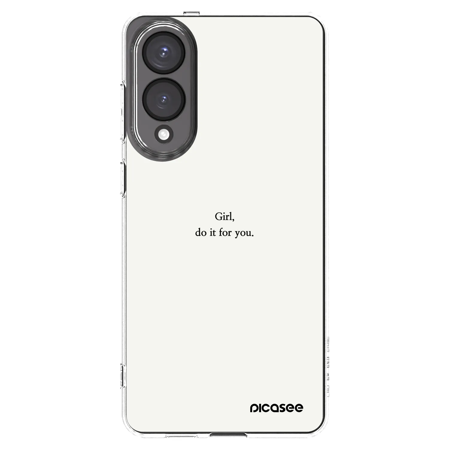 Picasee silikonowe przeźroczyste etui na Samsung Galaxy S25 Edge 5G - Girl, do it for you