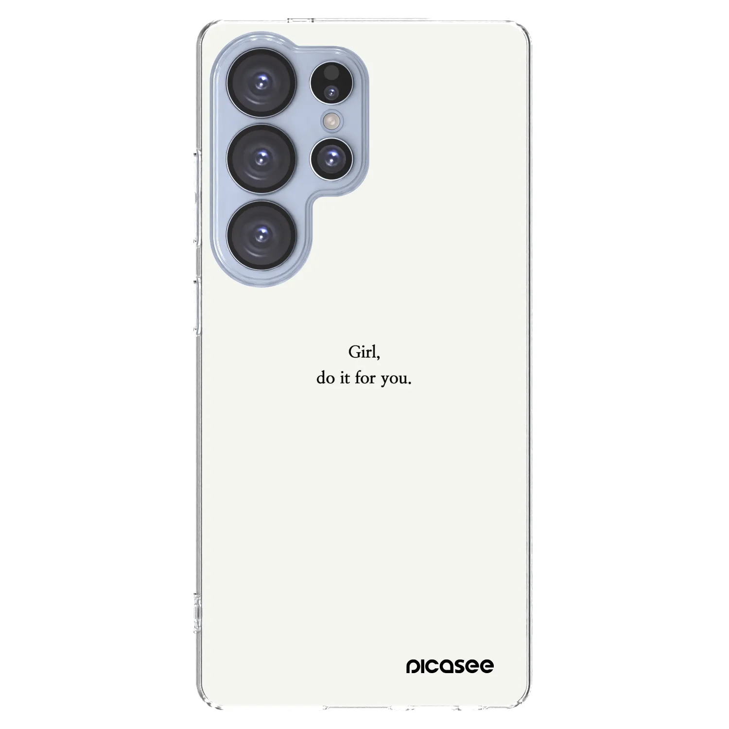Picasee silikonowe przeźroczyste etui na Samsung Galaxy S25 Ultra 5G - Girl, do it for you