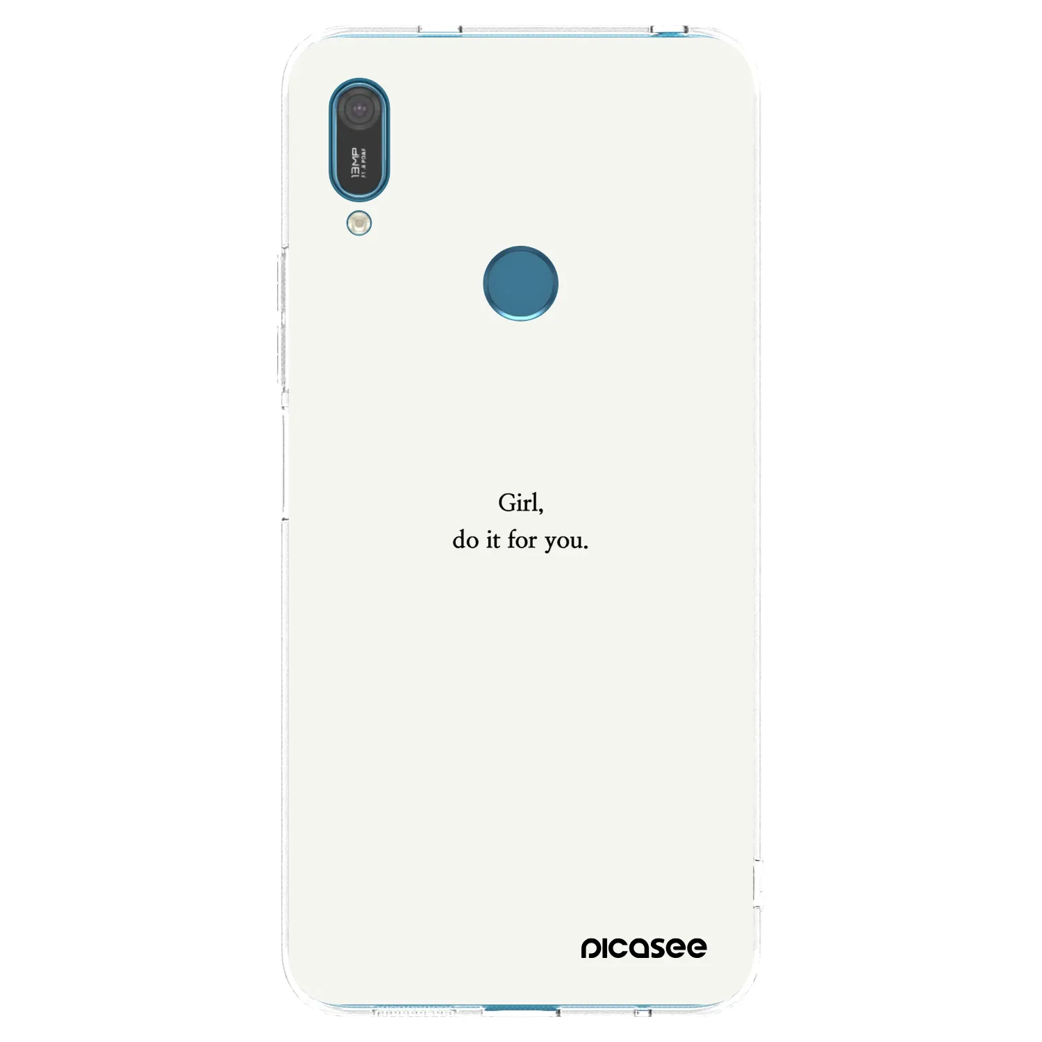 Picasee silikonowe przeźroczyste etui na Huawei Y7 2019 - Girl, do it for you