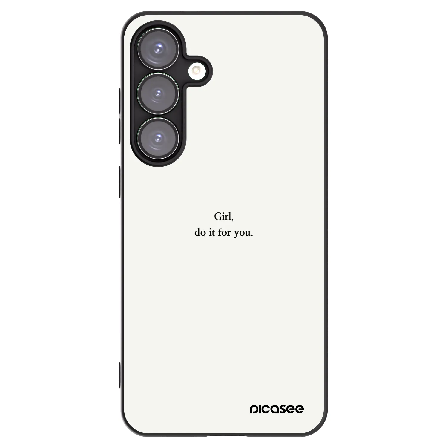 Picasee silikonowe czarne etui na Samsung Galaxy S25+ 5G - Girl, do it for you