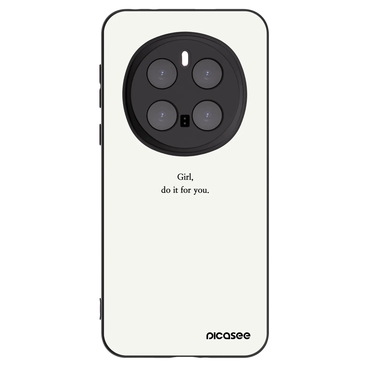 Picasee silikonowe czarne etui na Honor Magic7 Pro 5G - Girl, do it for you