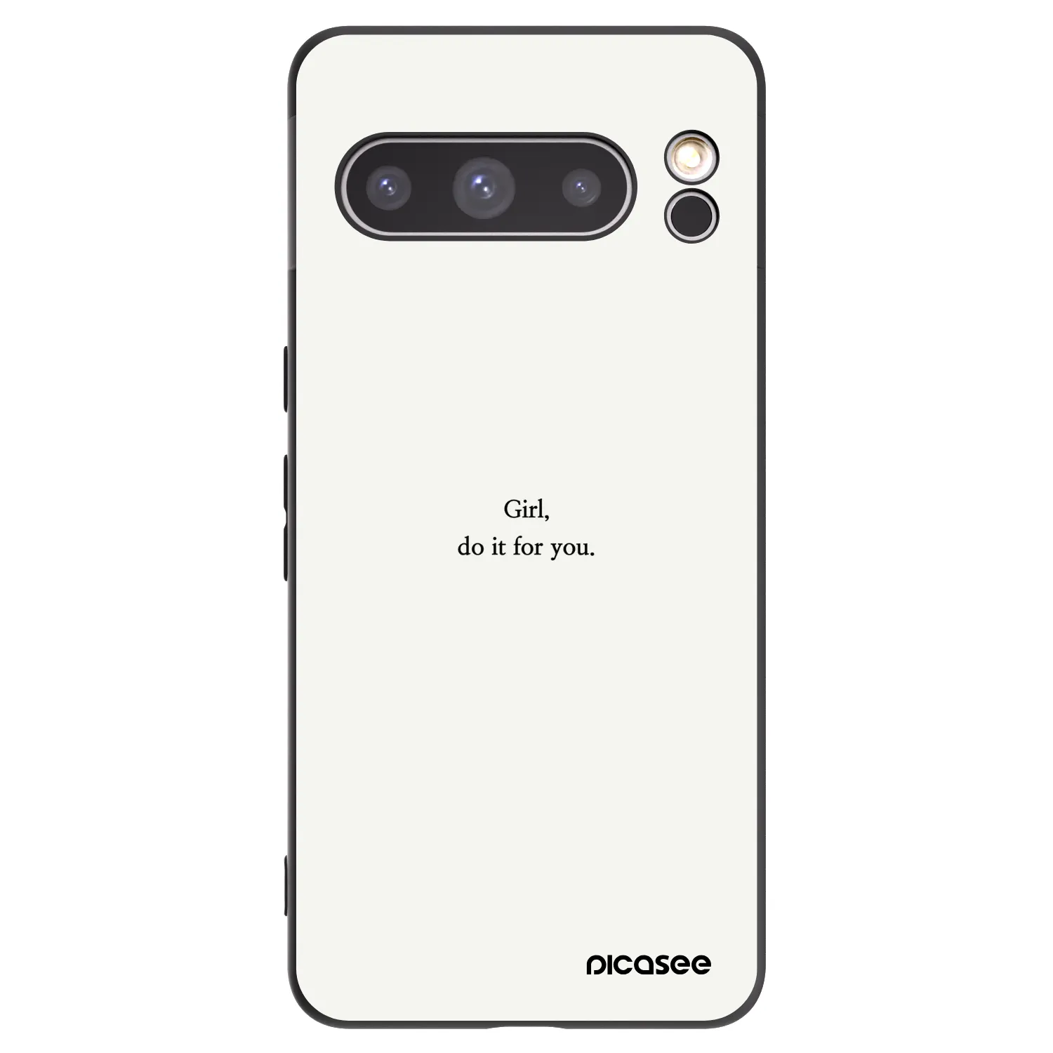 Picasee silikonowe czarne etui na Google Pixel 8 Pro - Girl, do it for you