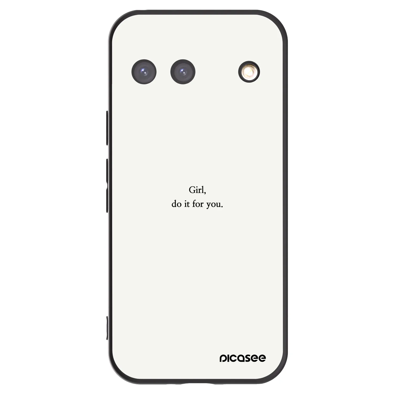 Picasee silikonowe czarne etui na Google Pixel 9 - Girl, do it for you