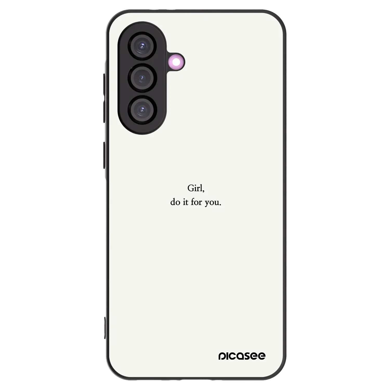 Picasee silikonowe czarne etui na Samsung Galaxy A36 5G - Girl, do it for you