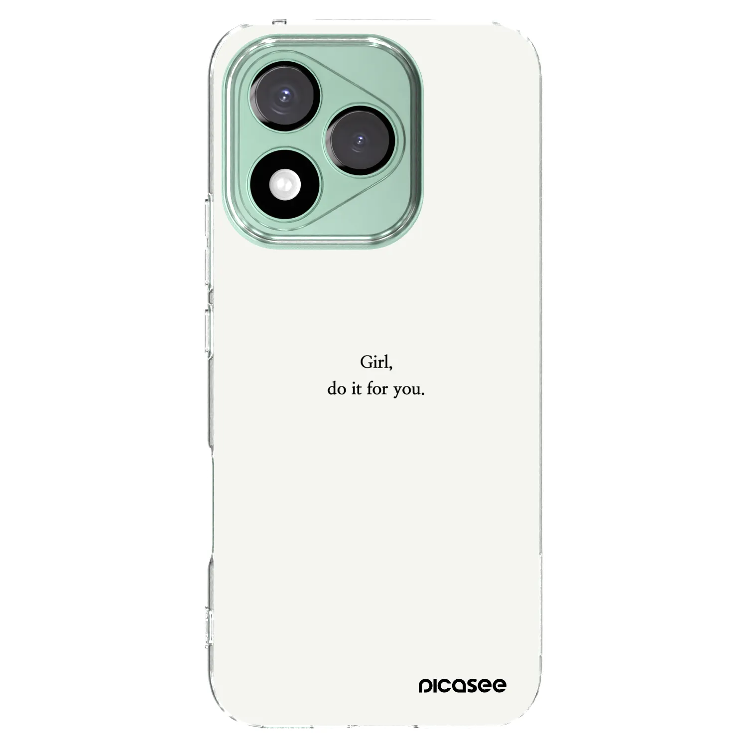 Picasee silikonowe przeźroczyste etui na Honor 400 Lite 5G - Girl, do it for you